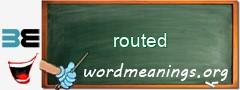 WordMeaning blackboard for routed